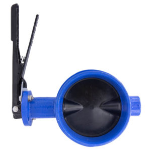 Cast iron grooved pipe butterfly valve
