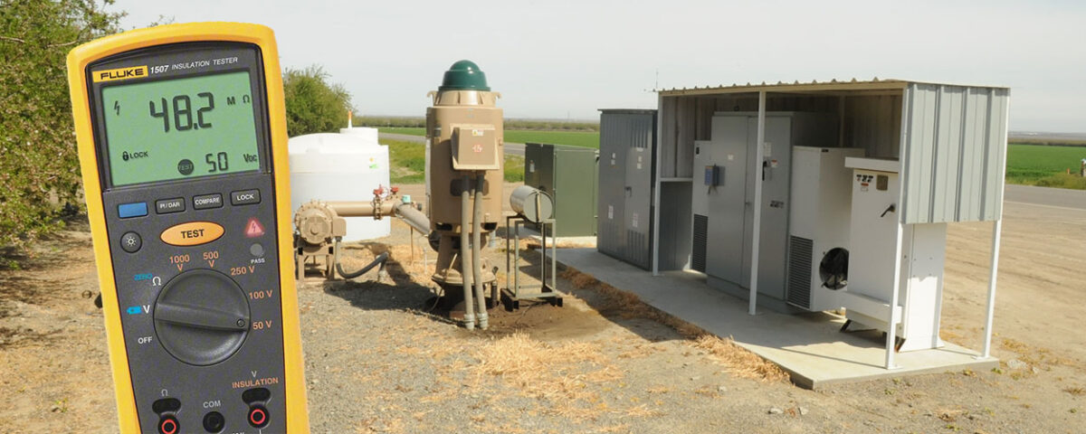 Irrigation pump station in California's Central Valley