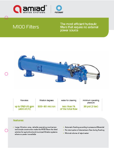 Amiad M100 Screen Filter brochure